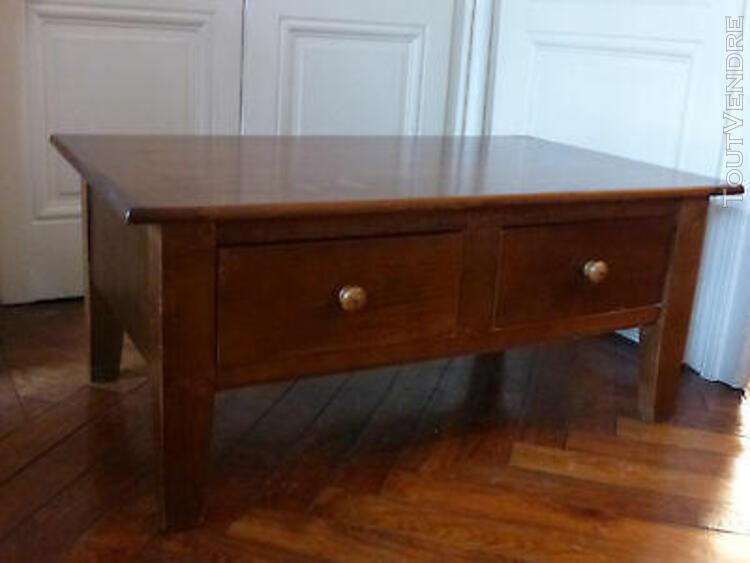 grande table basse en noyer massif