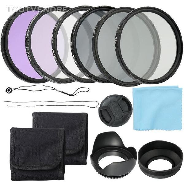 caméra professionnelle uv cpl fld lens filtres kit et