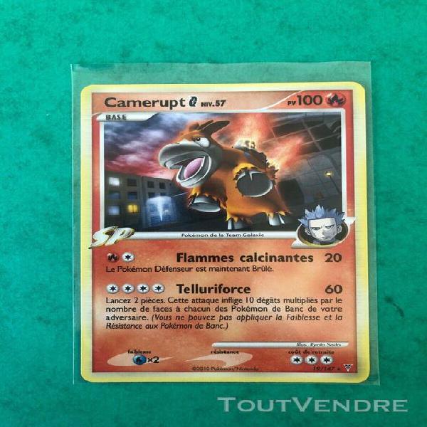 Carte pokémon française rare 19 /147 camerupt vainqueurs