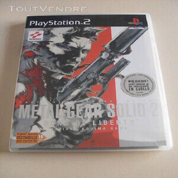 Jeu vidéo sony ps2 playstation 2 metal gear solid 2: sons o