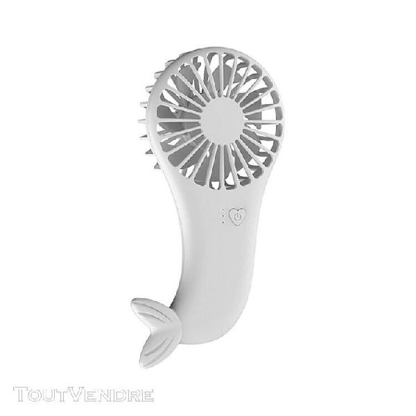 Lomaoda mermaid usb rechargeable fan summer mini fan portabl