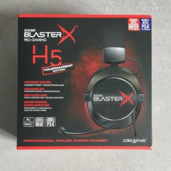 Micro-casque creative sound blaster x h5 - tournament