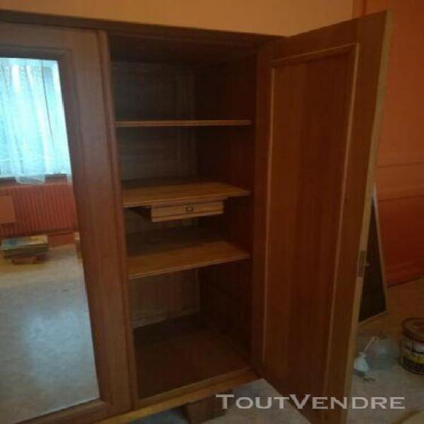 armoire penderie bois louis philippe.