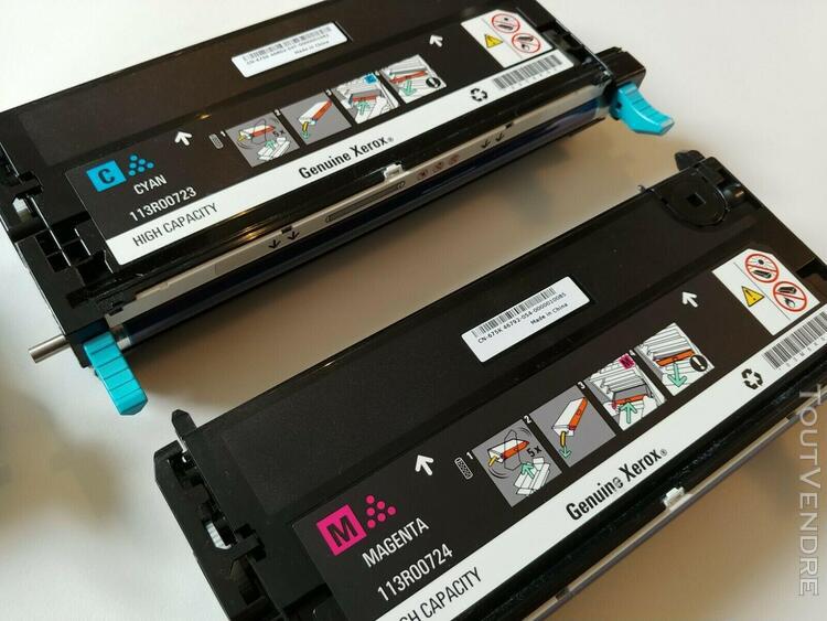 lot 4 toner d'origine xerox phaser 6180mfp **lire**