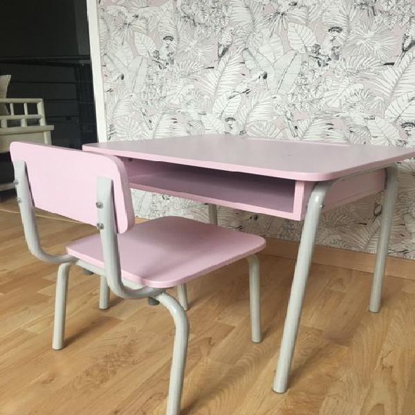 bureau + chaise enfant occasion, cesson-sévigné (35510)