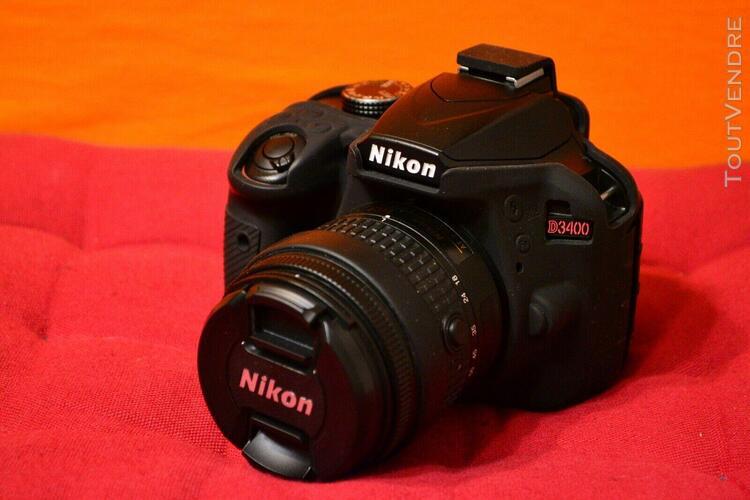 Nikon d3400 24mpx + nikkor af-p 18-55 vr + black shield [shu