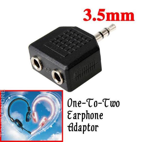 Ages 3.5mm audio stéréo séparateur adaptateur prise à 2