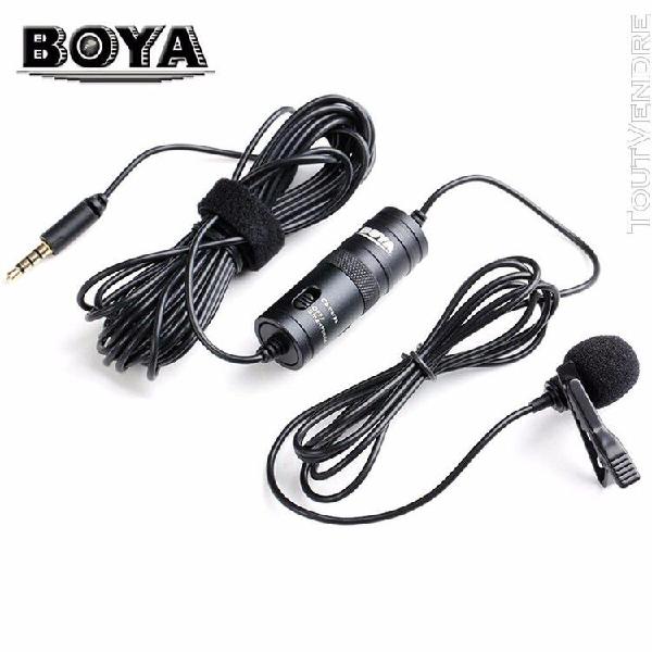 Boya by-m1 lavalier microphone à condensateur pour iphone