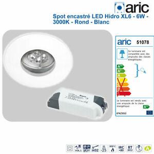 lot de spot encastré salle de bain ip65 blanc avec lampe