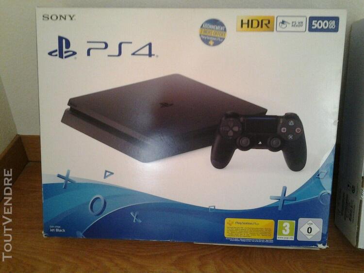 Console ps4 playstation jet black slim 500 gigas + secret of