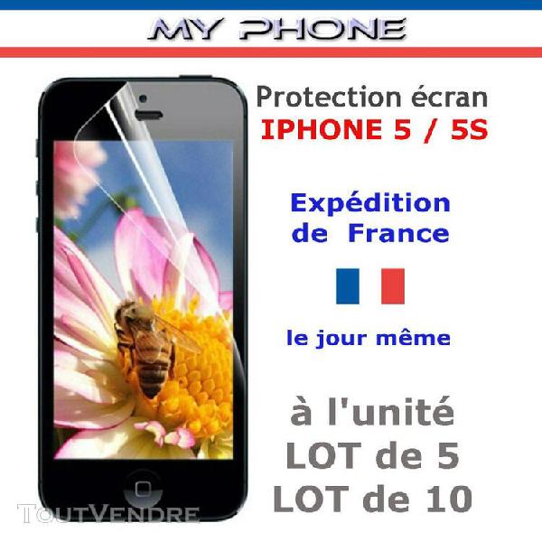 film protection ecran iphone 5 / 5s / 5c / se lot de 2