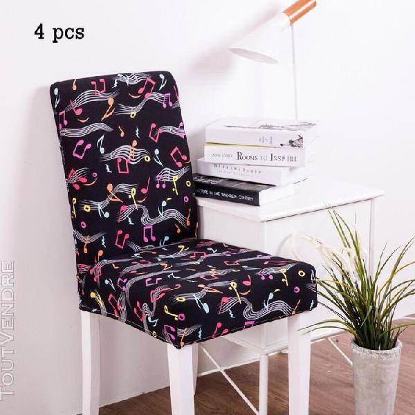 Housse de fauteuil 4 pieces élastique de style européen,