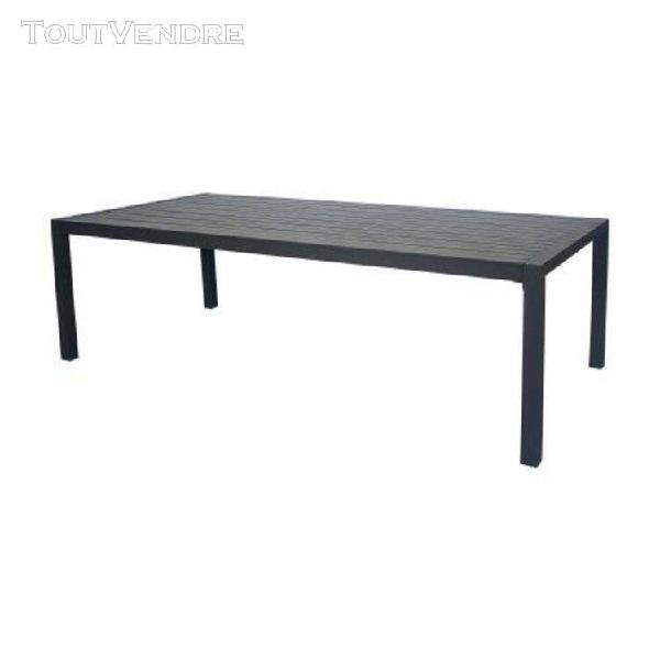 Table de jardin aluminium blanc - 300 x 100 cm - sarana 300