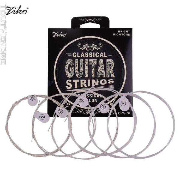 Ziko dpa-70 cordes de guitare classique tension de lumière