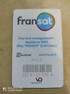 carte fransat hd pc 6 nouvelle génération avec aucune