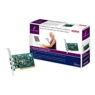 carte sitecom firewire ieee 1394 - pci - 3 ports - occasion,