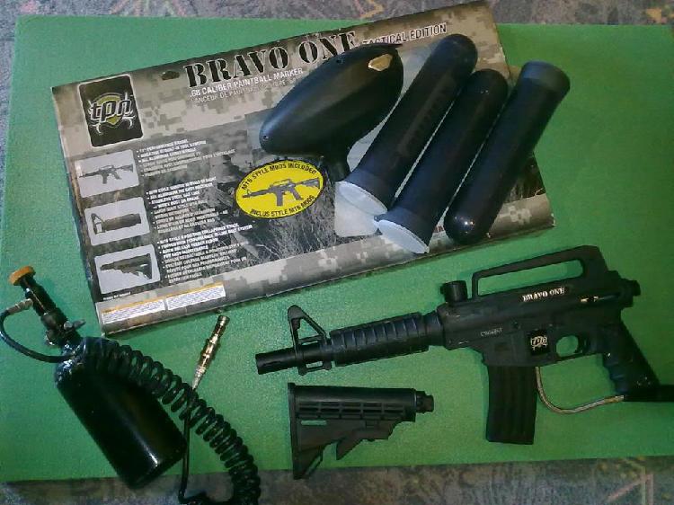 kit complet lanceur paintball tippmann bravo one + équip.