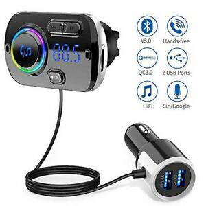 transmetteur fm bluetooth 5.0 adaptateur radio sans fil kit