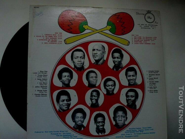 33 tours vinyle classics to calypso barbados steel orchestra