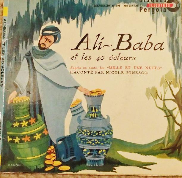 Livre disque vinyl ali baba et les 40 voleurs occasion,