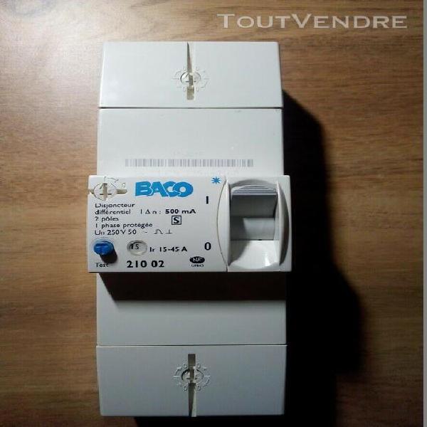 legrand baco 21002 - disjoncteur de branchement 15/45a selec