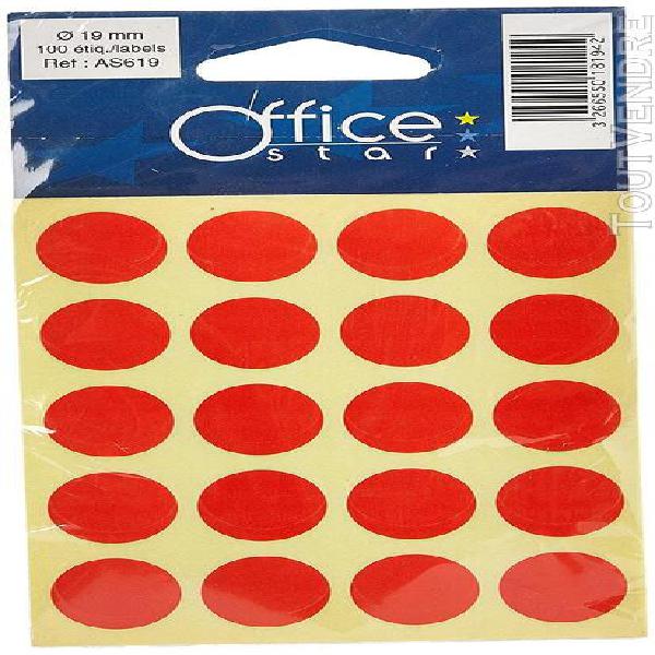 Onglets pour chemises office star - as619 - 100 pastilles -