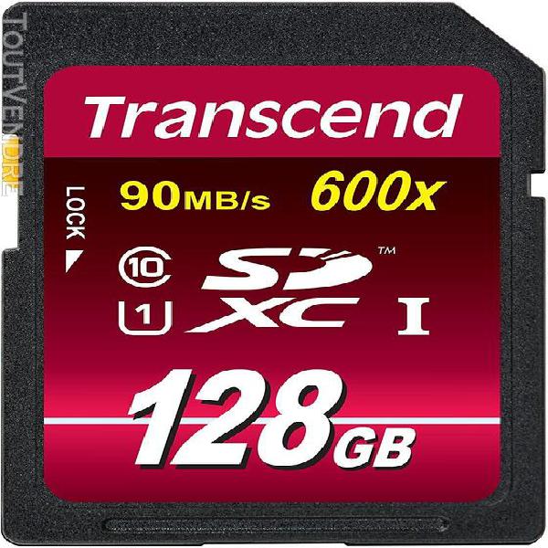 Cartes mémoire transcend ts128gsdxc10u1 carte mémoire sdxc