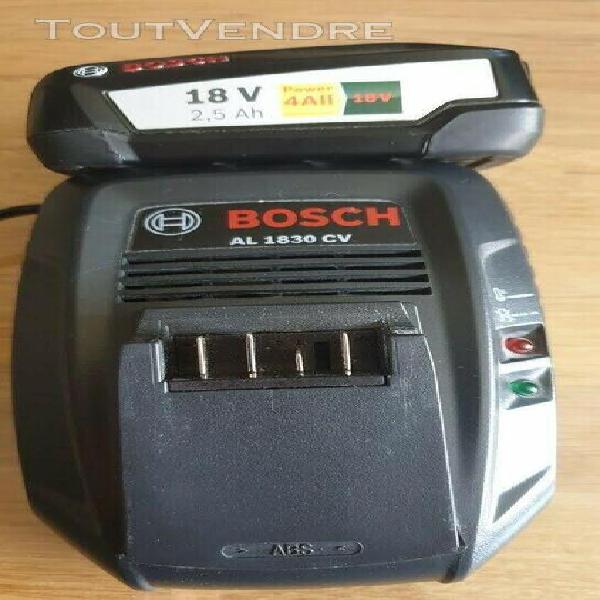 chargeur de batterie bosch al 1830 cv et sa batterie 18v 2.