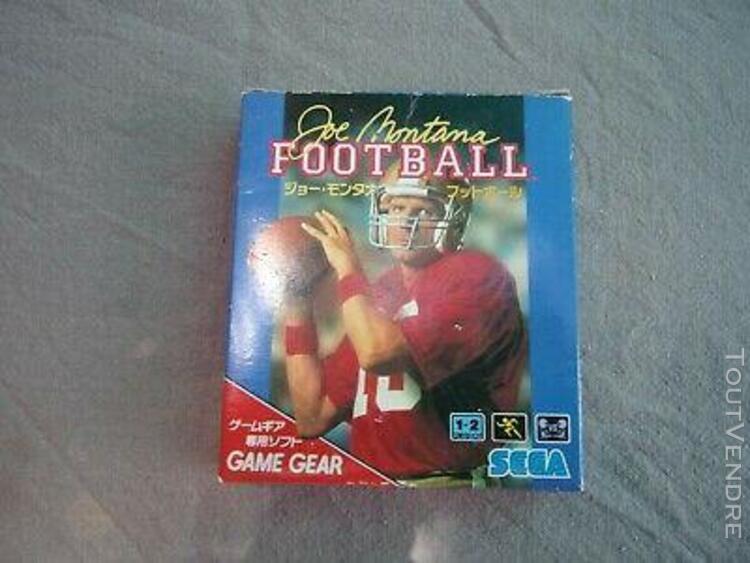 Jeu sega game gear football année 1991 plus boite et notice