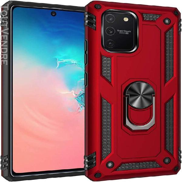 Coque galaxy a91 avec béquille, hybride ultra résistant 2