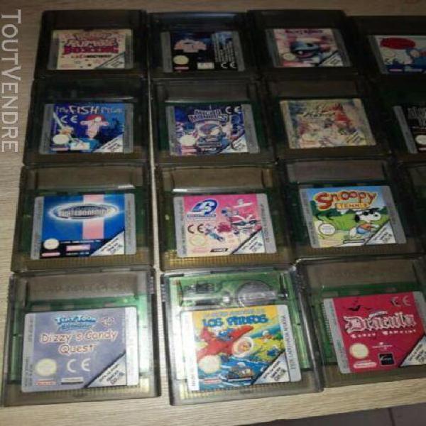 Gameboy color rouge /lot de 18 jeux