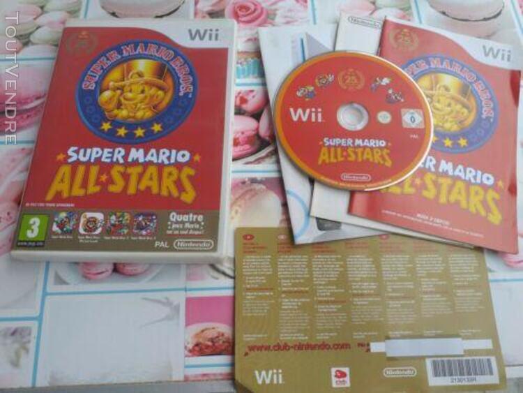 jeu nintendo wii super mario all stars complet en tbe carte