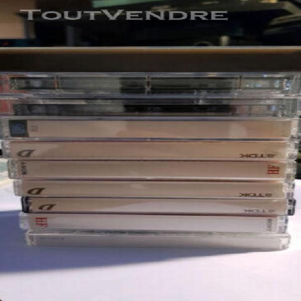 lot de 10 cassettes k7 audio tape 90' tdk sony agfa maxell t