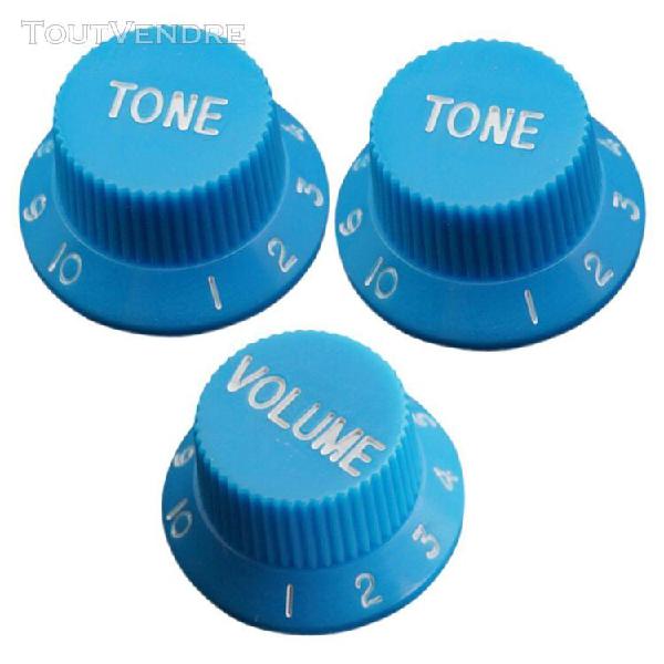 3pcs boutons de contrôle de volume et de tonalité en