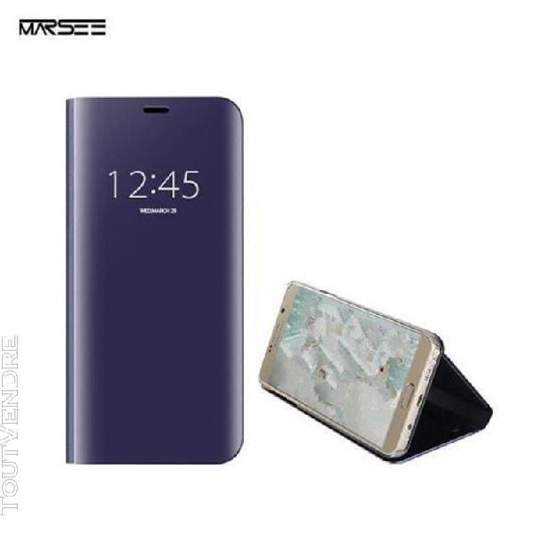 Coque etui housse pour samsung galaxy s9, case clear view et