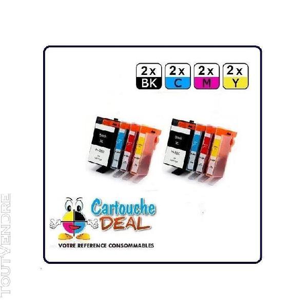 Hp 920xl: lot 8 cartouches compatible pour officejet 6000 6