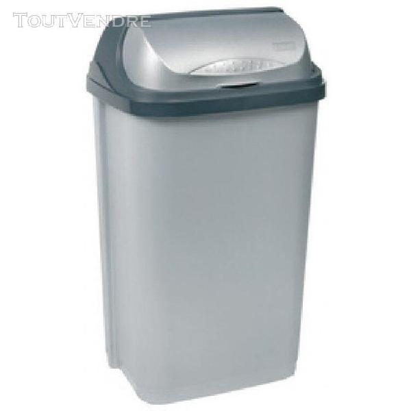 keeeper poubelle "rasmus", 50 litres, argent