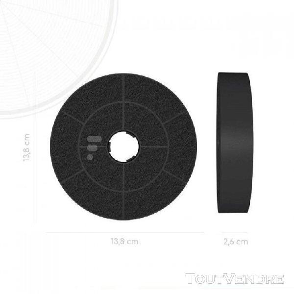 Lot de 2 filtres charbon de hotte continental edison