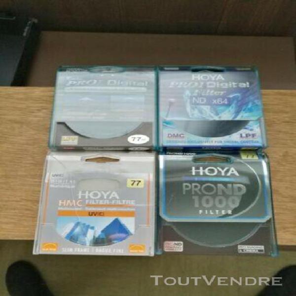 lot of filters hoya and kenko for 77mm lens