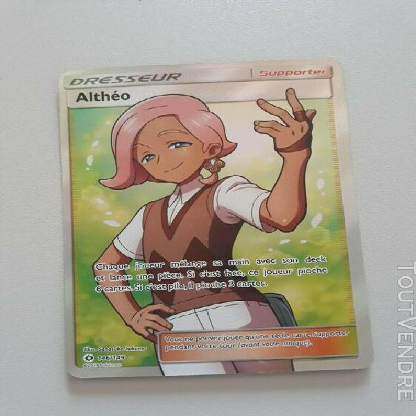 carte pokemon dresseur althéo ultra rare comme neuve