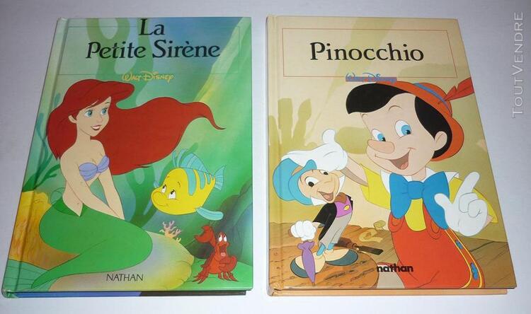 deux bd walt disney«la petite sirÈne»«pinocchio»