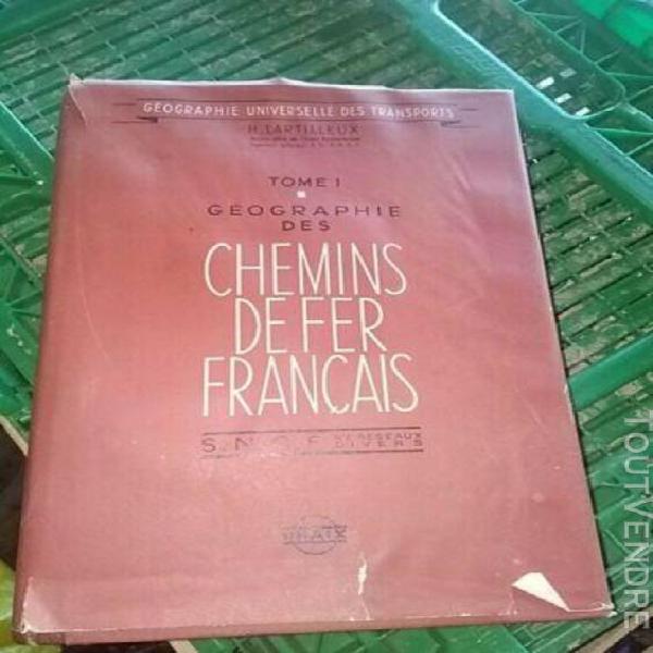 livre ancien géographie chemins de fer français