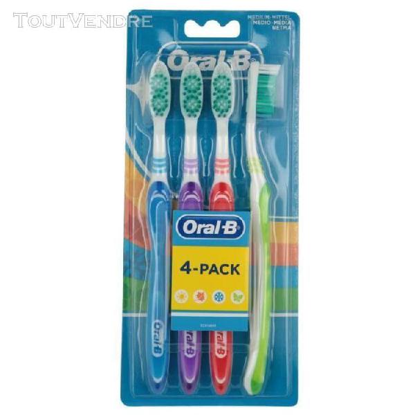 oral b brosse a dent medium par 4