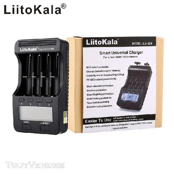 chargeurs hk liitokala lii-100 b 18650 batterie chargeur pou