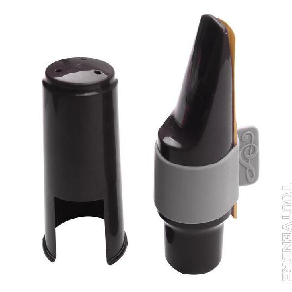kit d'embouchure de saxophone alto avec ligature en silicone