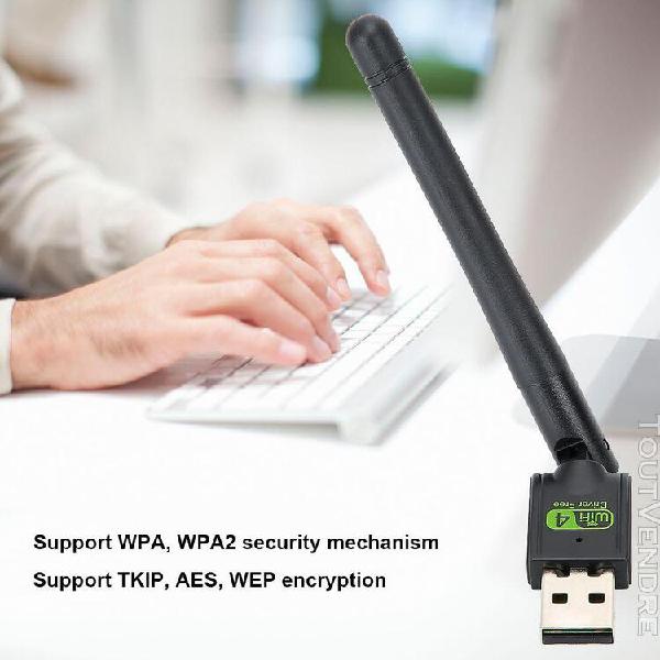 adaptateur sans fil usb 2.0 wifi sans drive antenne de carte