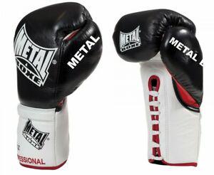 Gants boxe lacets metal boxe super pro cuir &quot;sirius&quot; mb6300w