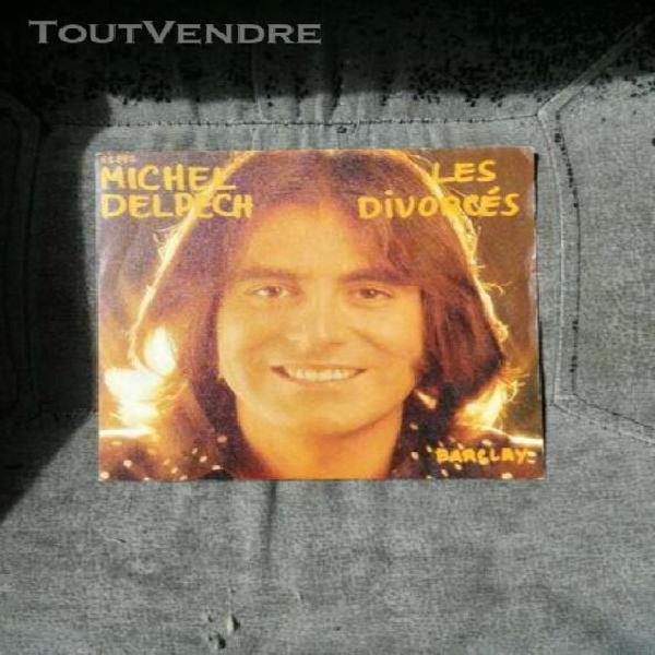 michel delpech vinyle 45 tours 7" les divorces - le petit ro