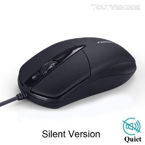 nouveau usb filaire souris d'ordinateur silencieux clic led