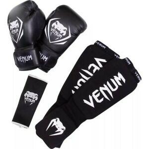 venum pack boxe (gants de boxe 10oz protège-tibias